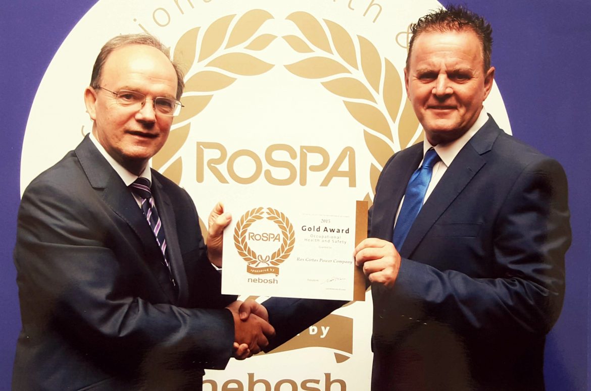 RoSPA Electricity Sector Award – 2015